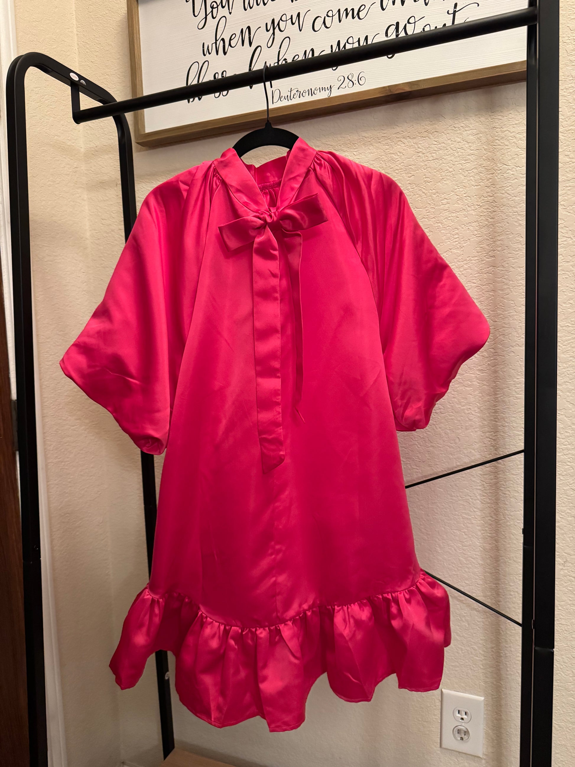 Hot Pink "BabyDoll" Dress image 1