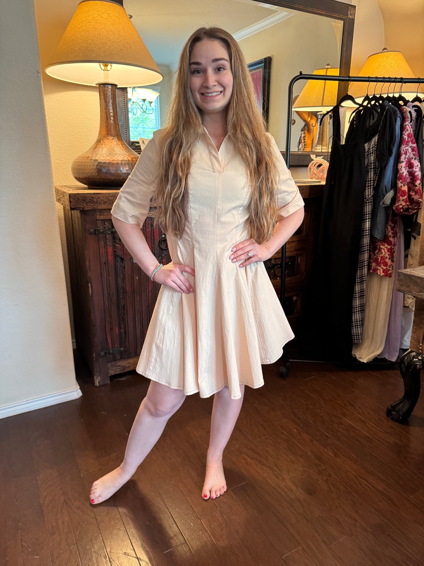 Cream Sport Dress image 0