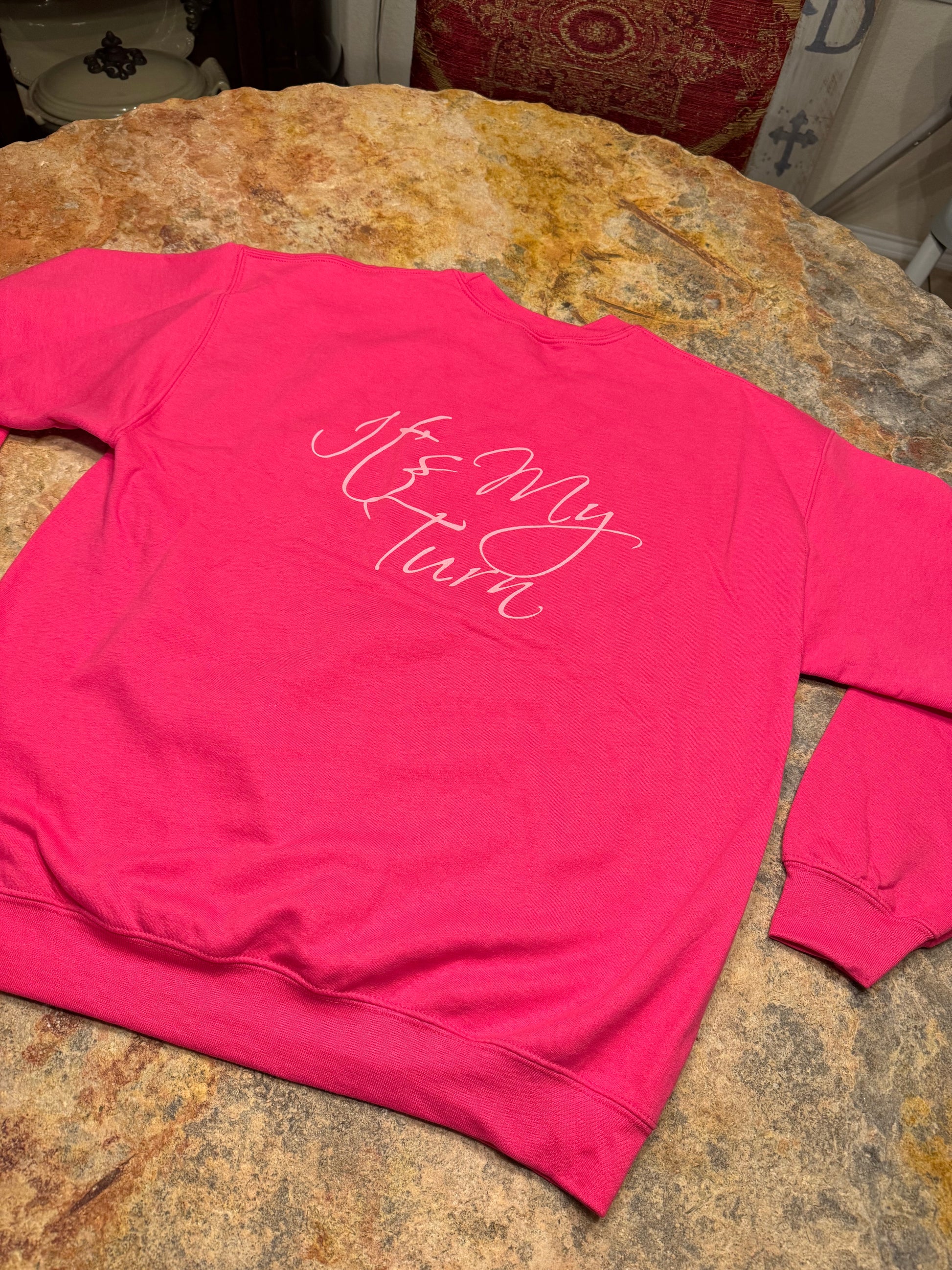 Hot Pink "It's My Turn" Sweater image 1