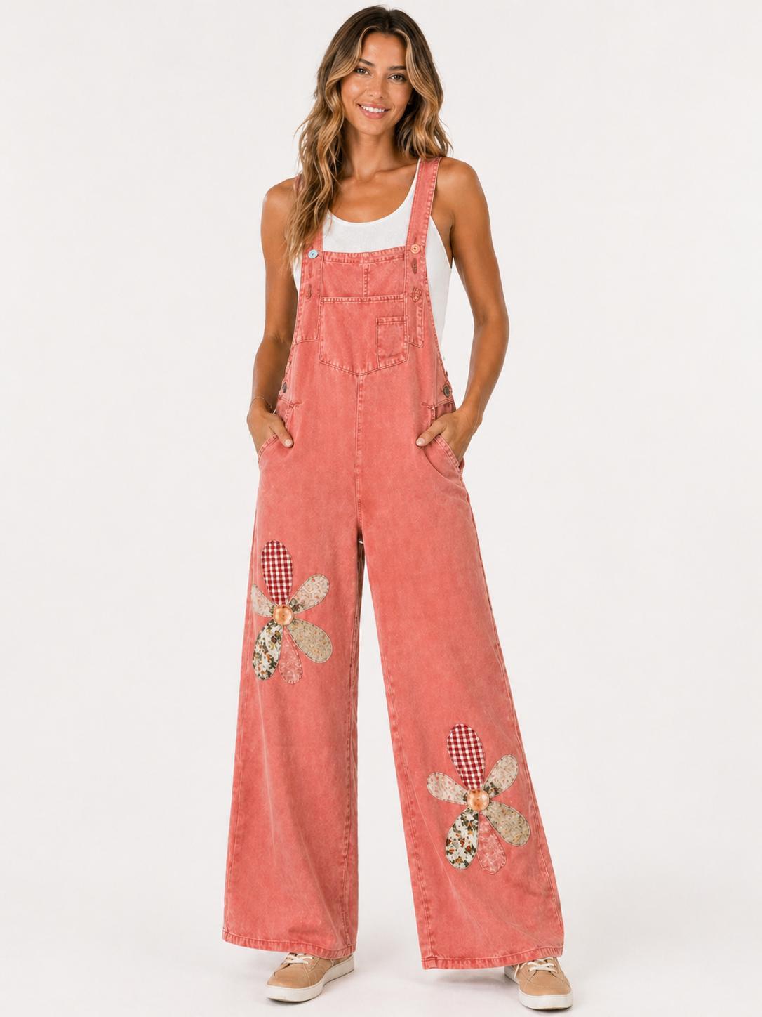 Overalls | Flower Patch Coral