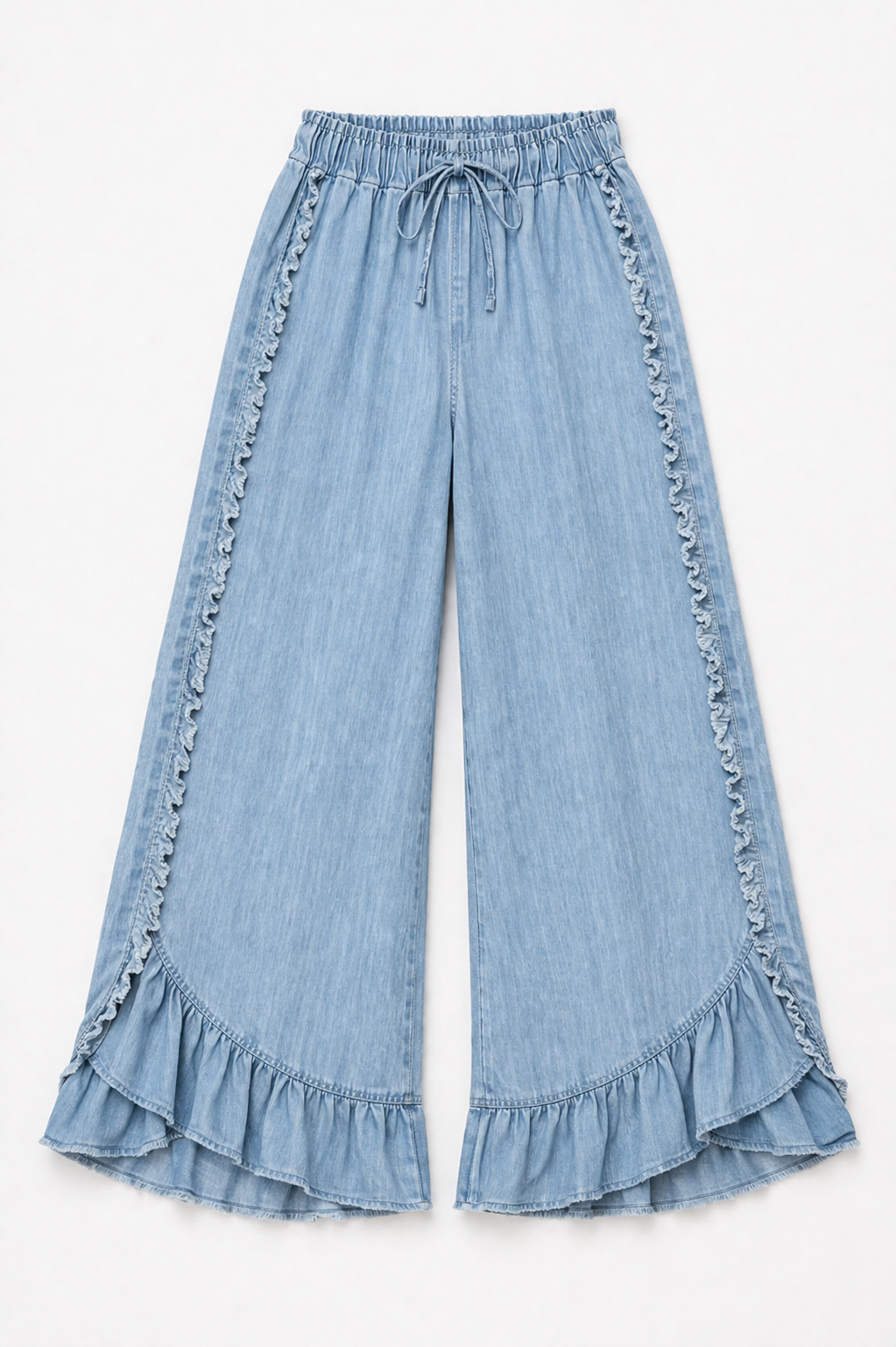 Pants | Flowy Blue Denim