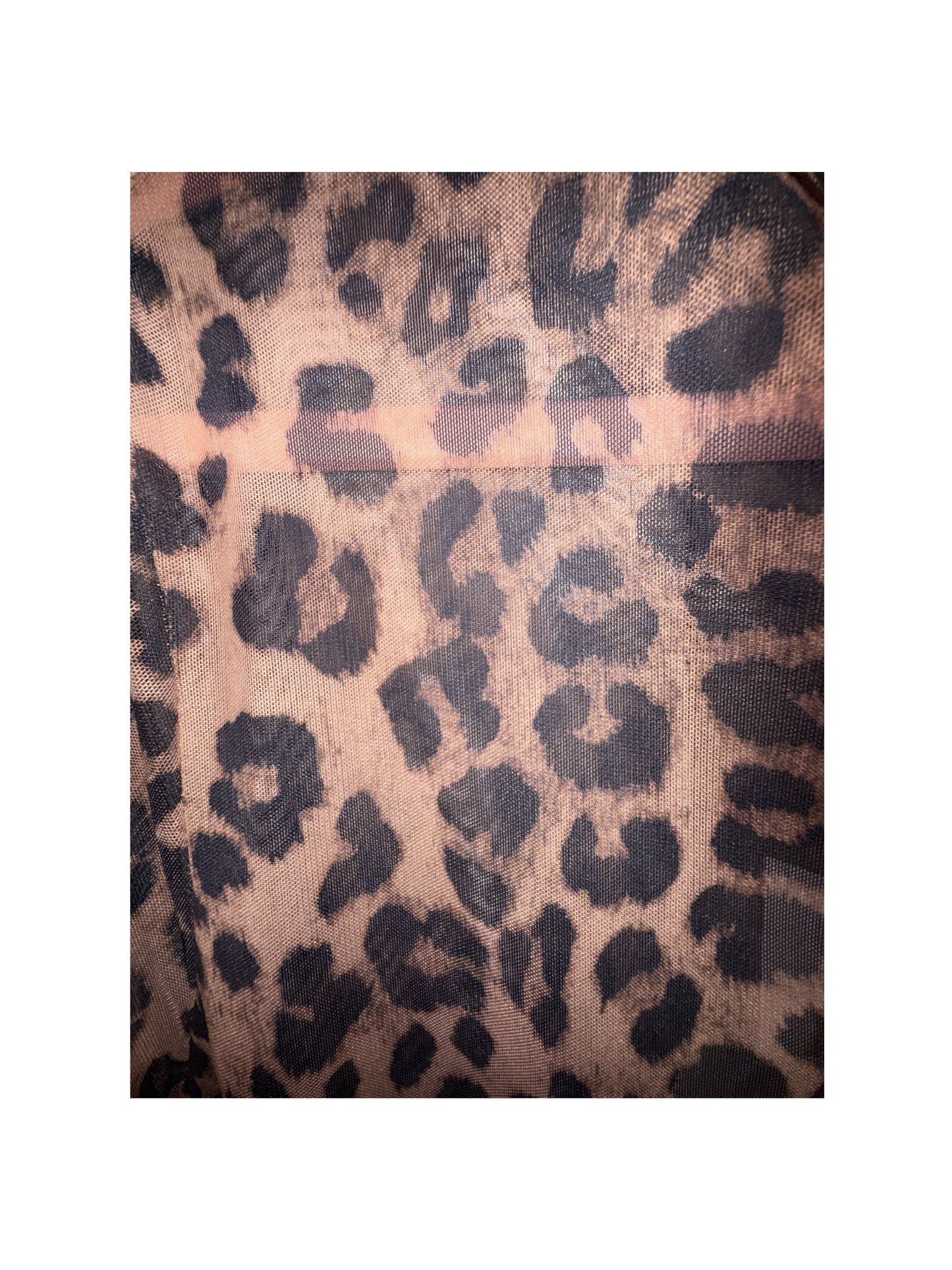 Mesh Top | Leopard Pattern | Brown