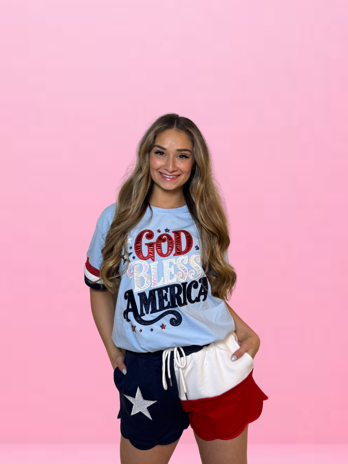 God Bless America Sparkle T-Shirt
