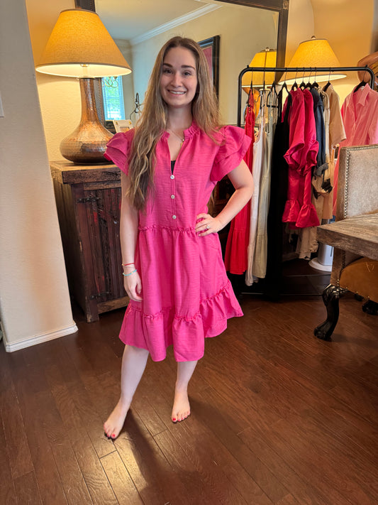 Pink Ruffle Dress image 0