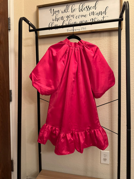 Hot Pink "BabyDoll" Dress image 0