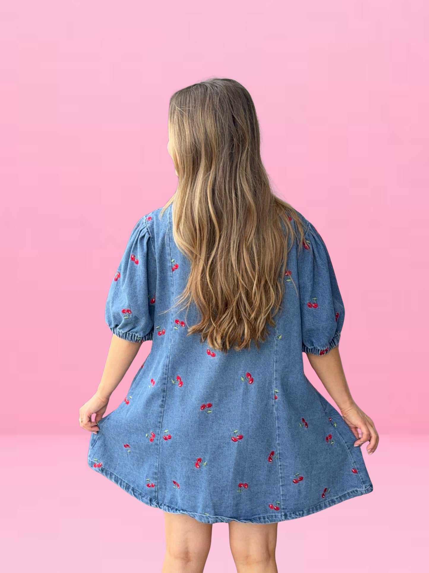 Blue Jean Cherry Dress