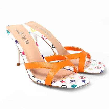 Tangerine Sparkle Heel