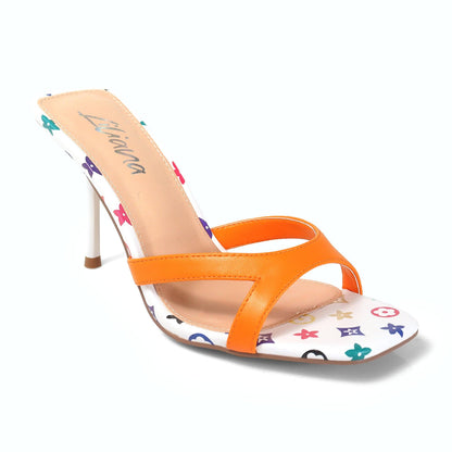 Tangerine Sparkle Heel