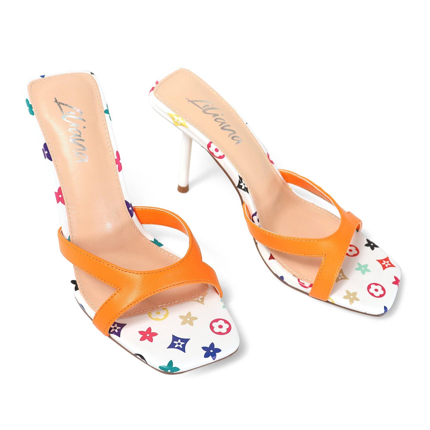 Tangerine Sparkle Heel
