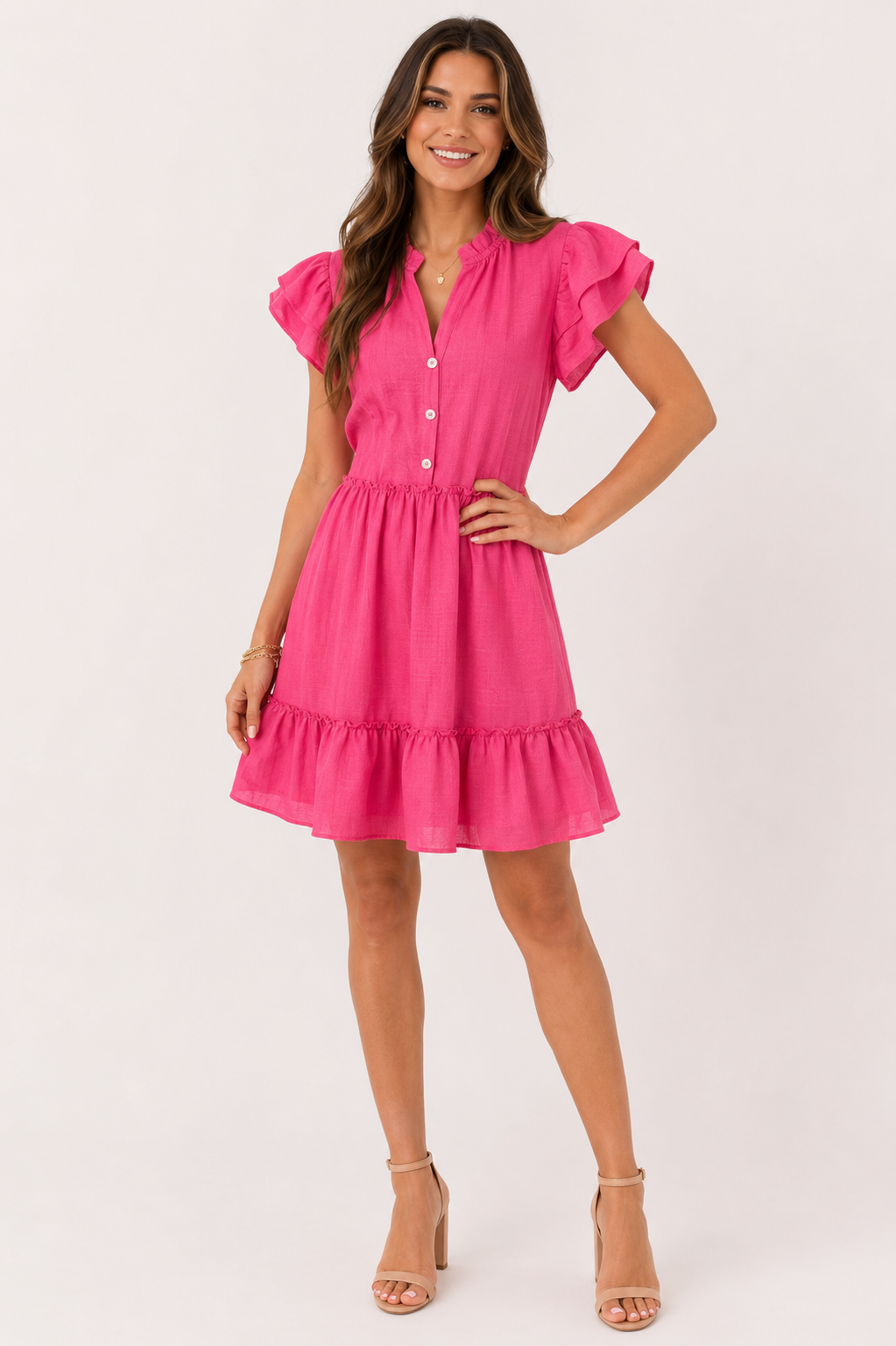 Dress | Pink Ruffle