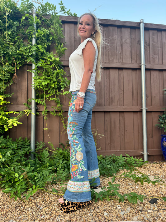Farrah Flare Driftwood Jeans