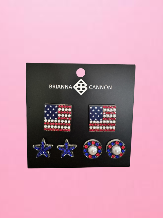 Patriotic Stud Trio