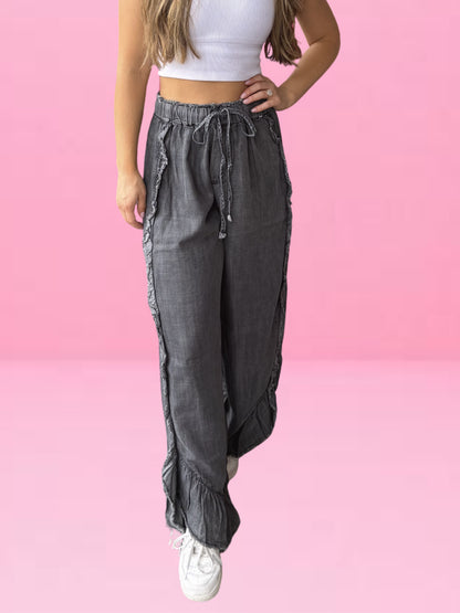 Pants | Flowy Dark Grey