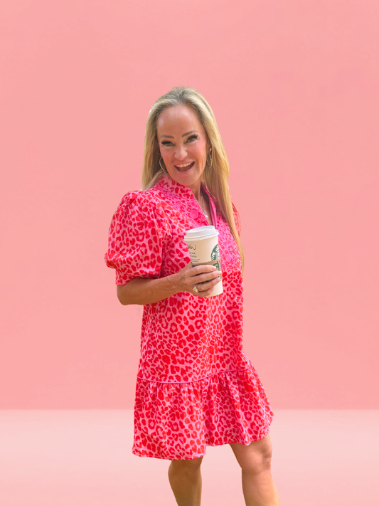 Summer Nights Leopard Dress