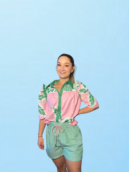 Drive-In Floral Blouse