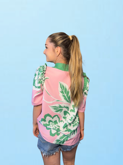 Drive-In Floral Blouse