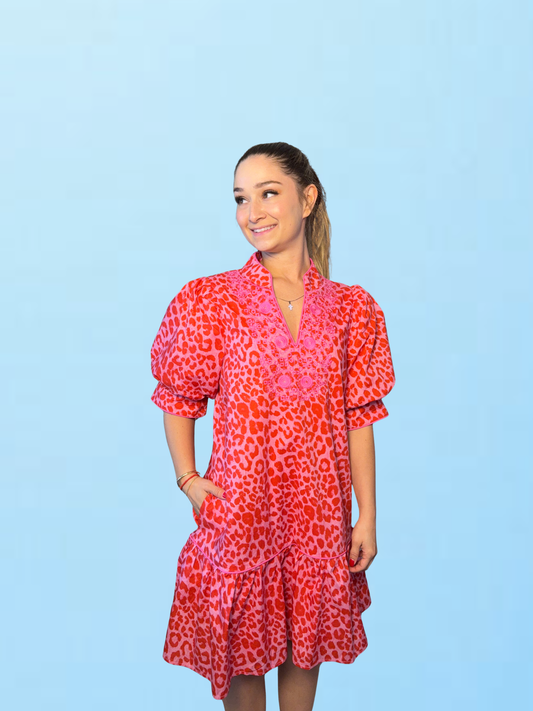 Summer Nights Leopard Dress