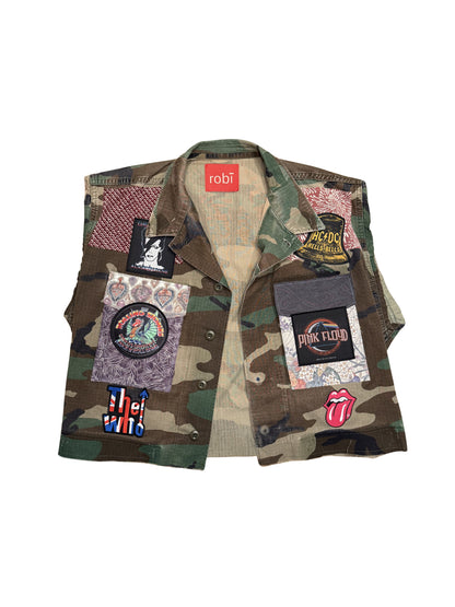 Vintage Army Vest | Pink Floyd
