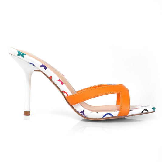 Tangerine Sparkle Heel