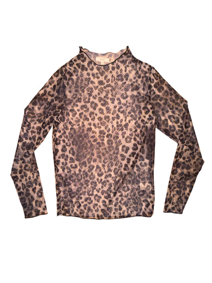 Mesh Top | Leopard Pattern | Brown