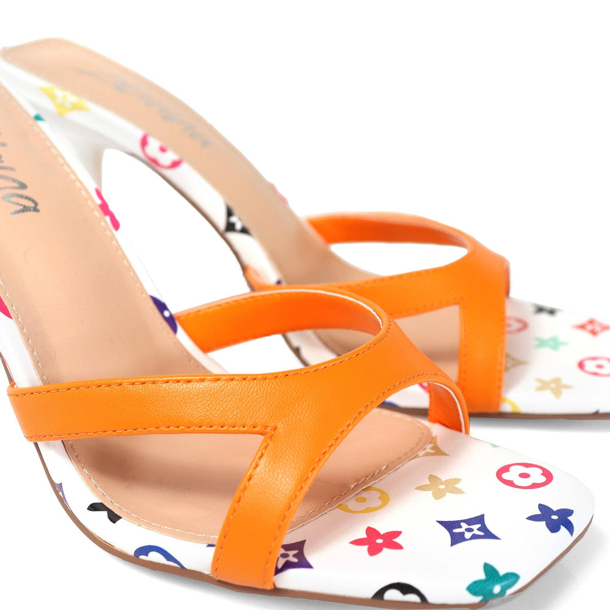 Tangerine Sparkle Heel