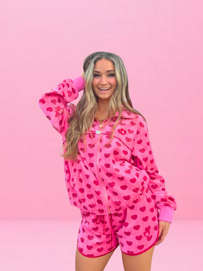 Sweat Set | Heart Print