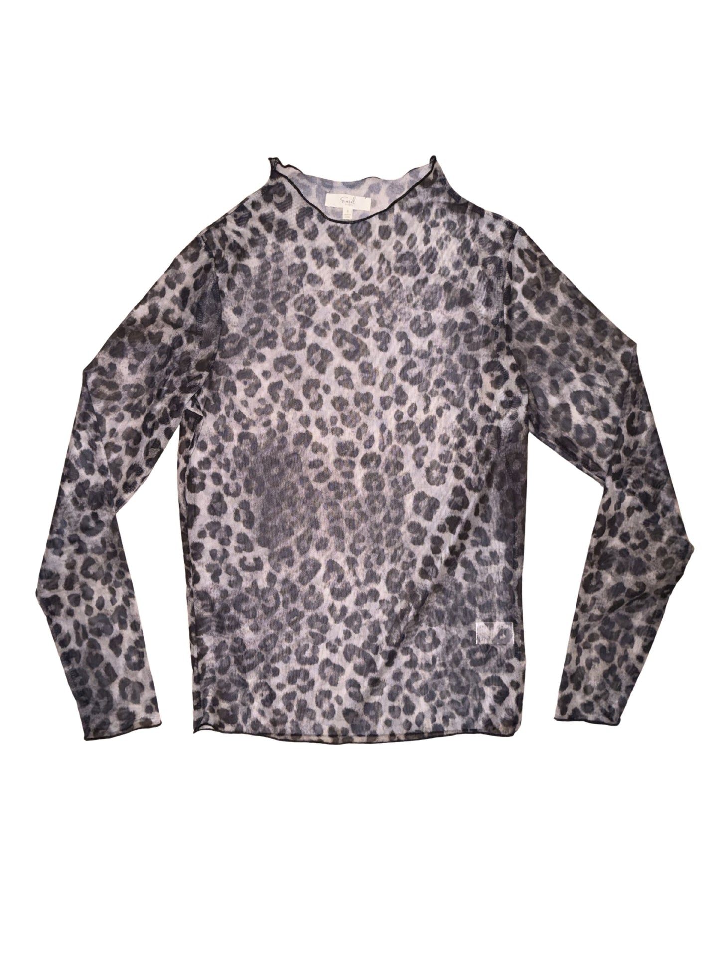 Mesh Top | Leopard Pattern Grey