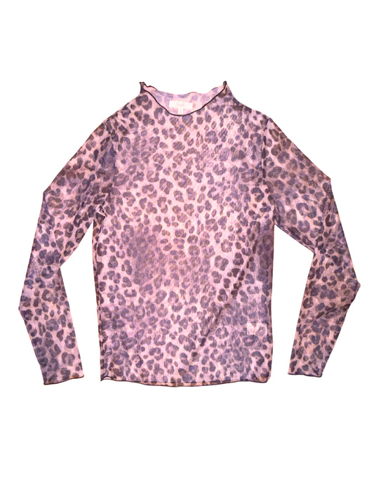Mesh Top | Leopard Pattern | Pink & Purple