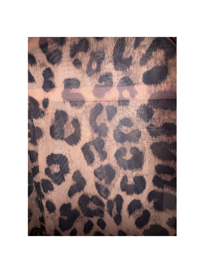 Mesh Top | Leopard Pattern | Brown