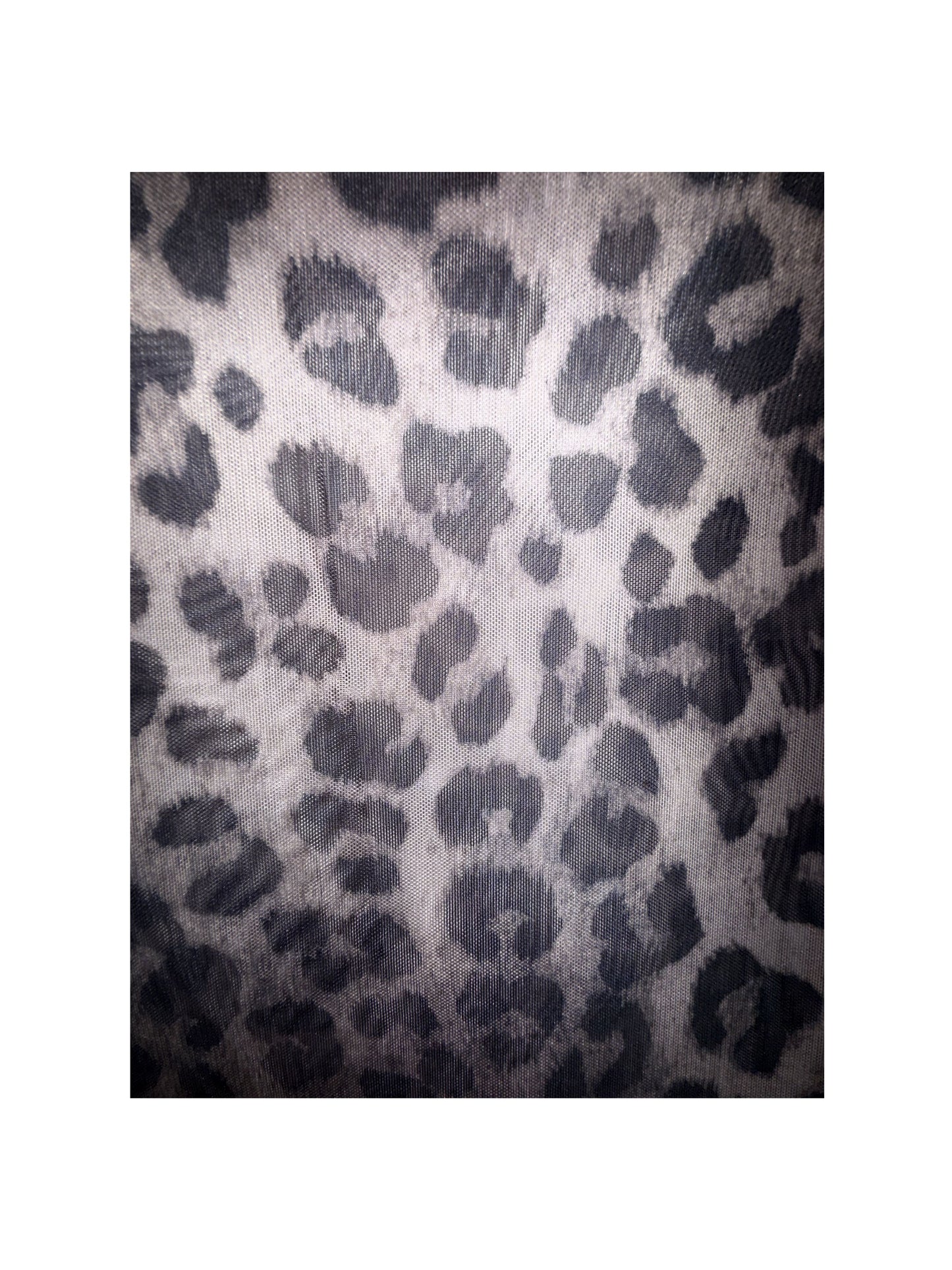 Mesh Top | Leopard Pattern Grey