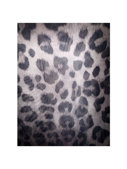 Mesh Top | Leopard Pattern Grey