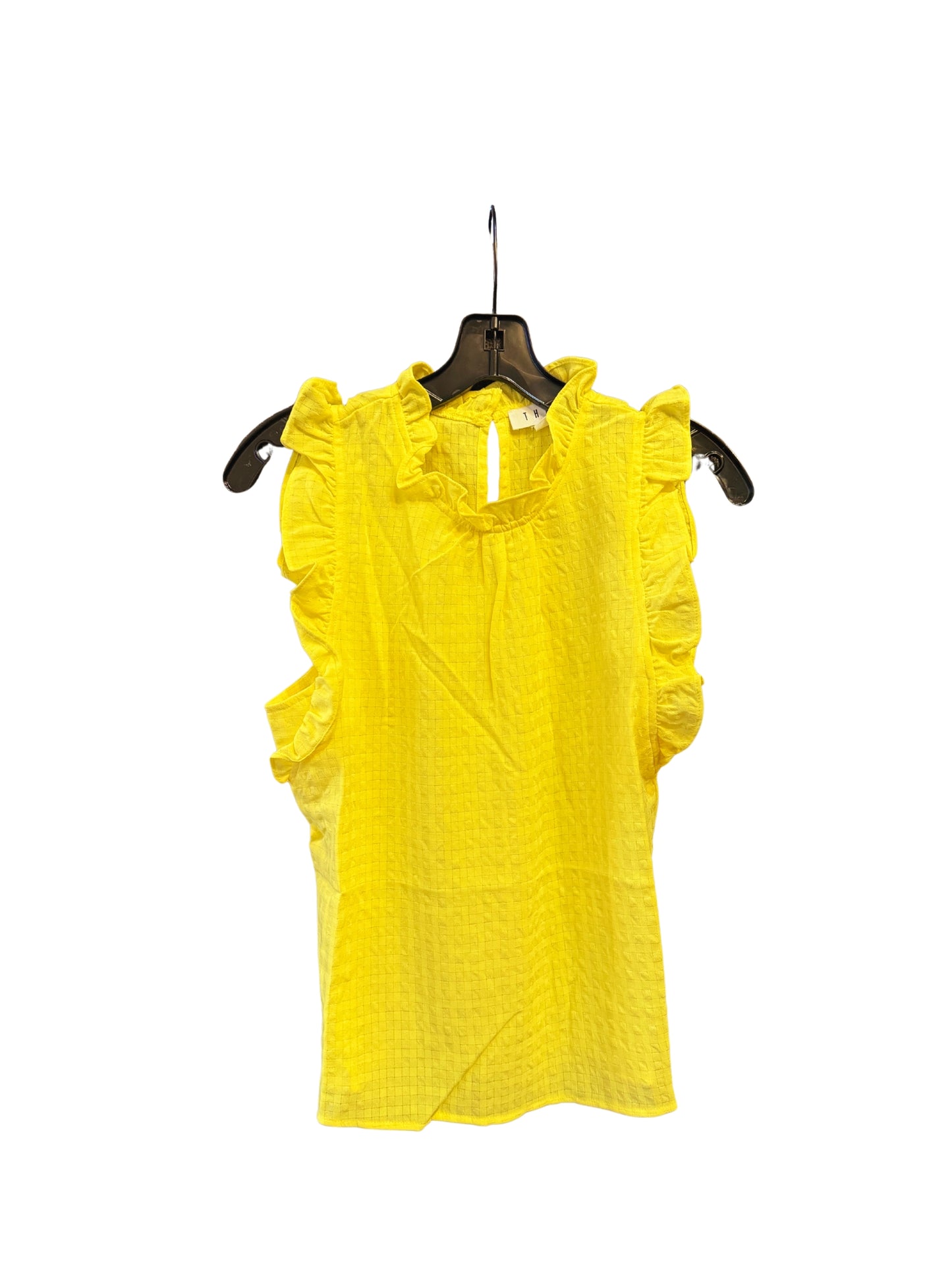 Ruffle Sleeve Top | Yellow