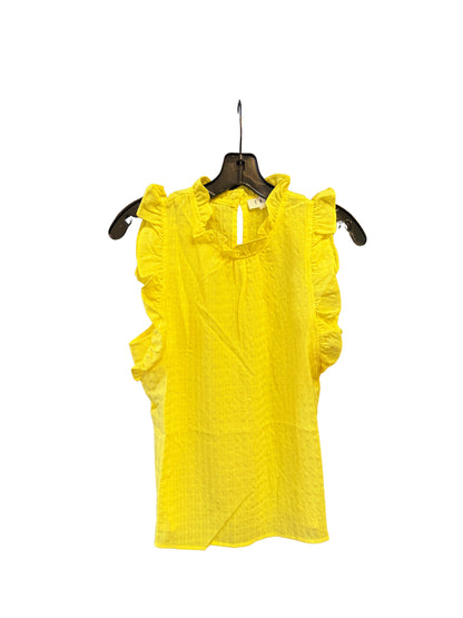 Ruffle Sleeve Top | Yellow